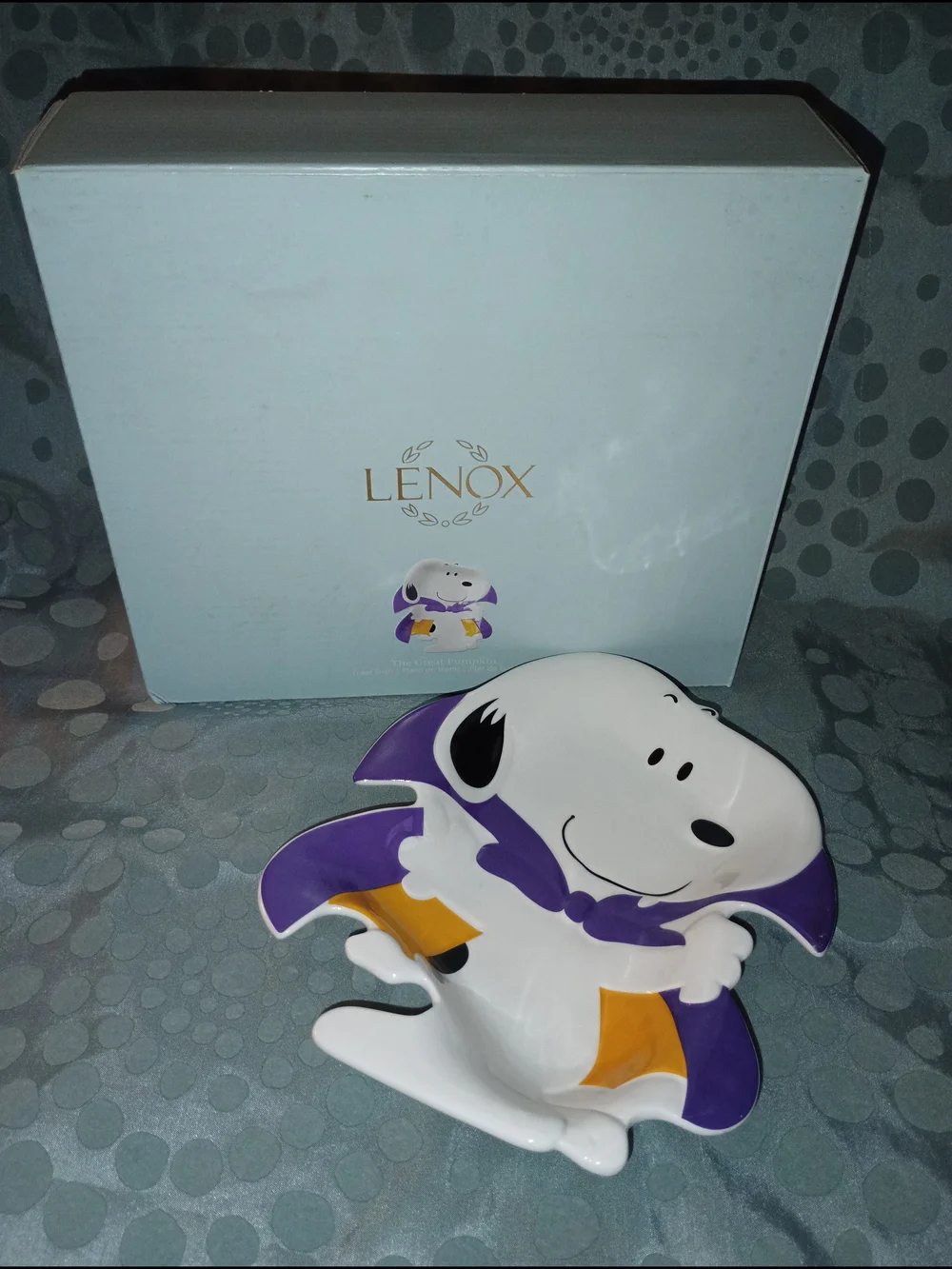 Lenox Snoopy Halloween Themed Candy Dish. NIB